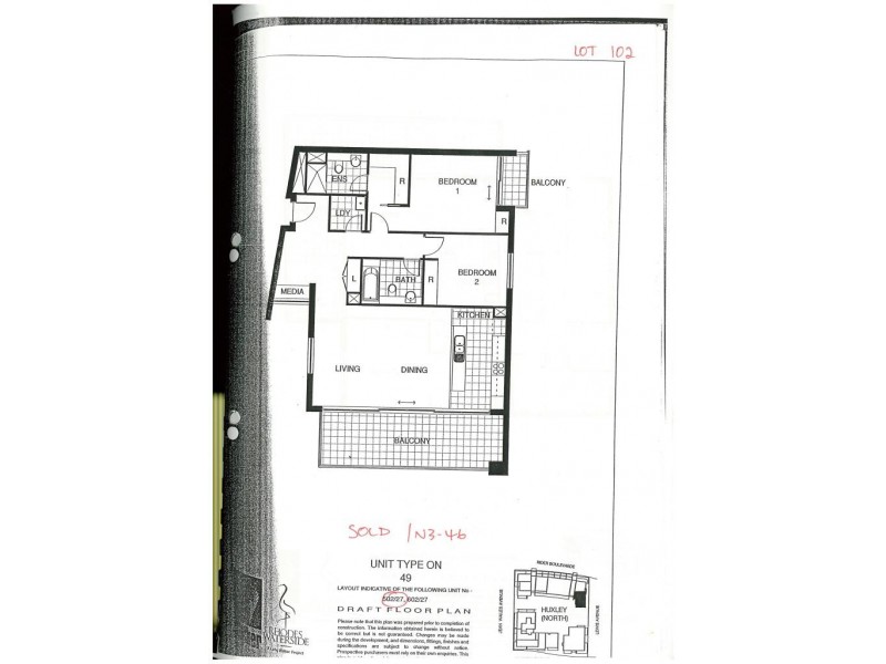 *LEASED* 502/28 Rider Blvd, Rhodes NSW 2138 Floorplan