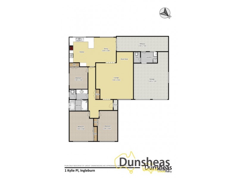 1 Kylie Place, Ingleburn NSW 2565 Floorplan