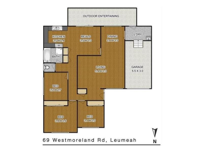 69 Westmoreland, Leumeah NSW 2560 Floorplan