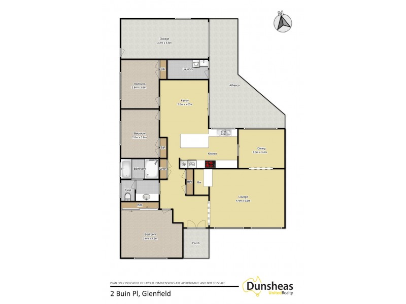 2 Buin Place, Glenfield NSW 2167 Floorplan