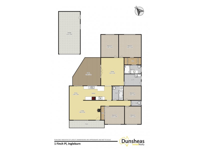 1 Finch Place, Ingleburn NSW 2565 Floorplan