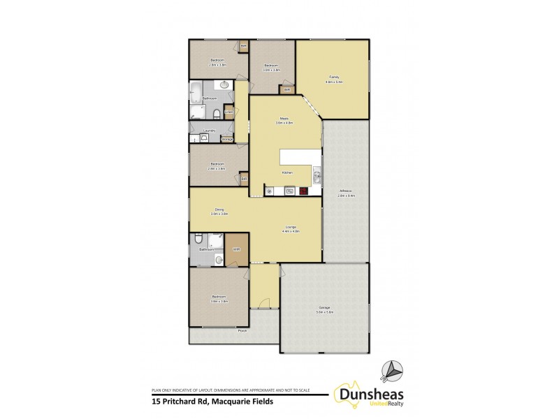 15 Pritchard Road, Macquarie Fields NSW 2564 Floorplan
