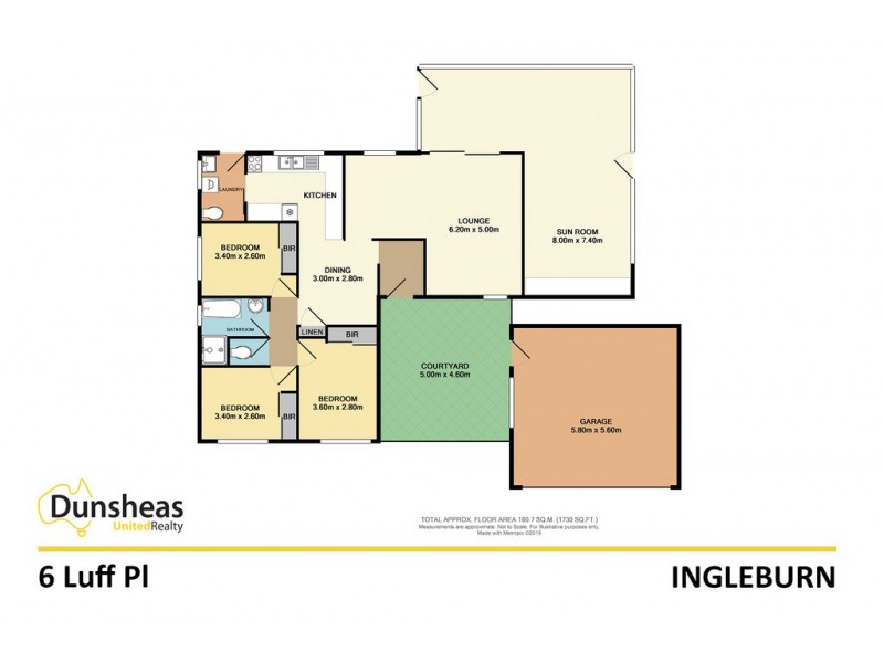 6 Luff Place, Ingleburn NSW 2565 Floorplan