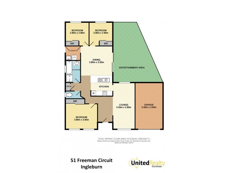 51 Freeman Circuit, Ingleburn NSW 2565 Floorplan