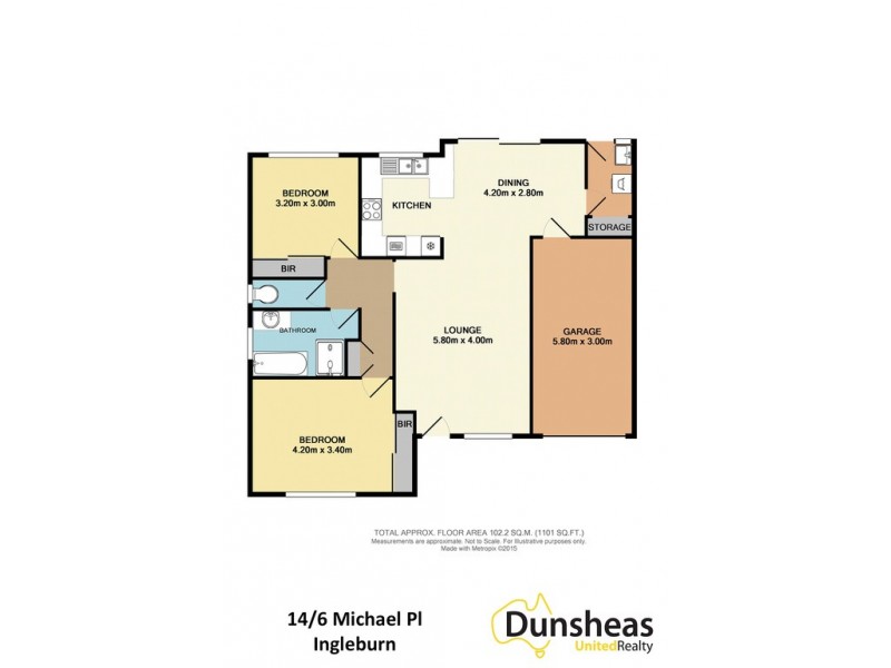 14/6 Michael Place, Ingleburn NSW 2565 Floorplan