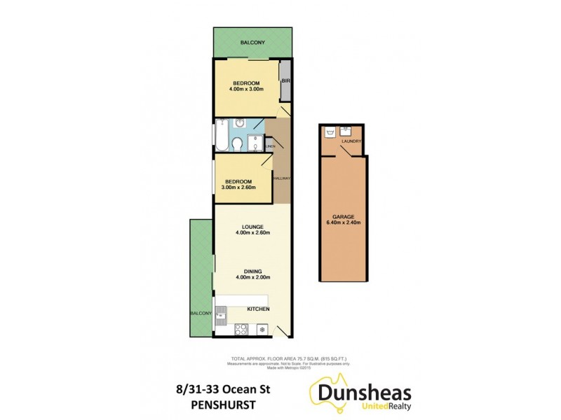 8/31-33 Ocean Street, Penshurst NSW 2222 Floorplan