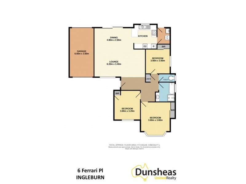6 Ferrari Place, Ingleburn NSW 2565 Floorplan
