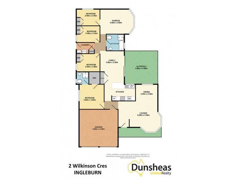2 Wilkinson Crescent, Ingleburn NSW 2565 Floorplan