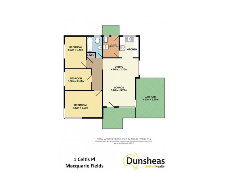 1 Celtis Place, Macquarie Fields NSW 2564 Floorplan
