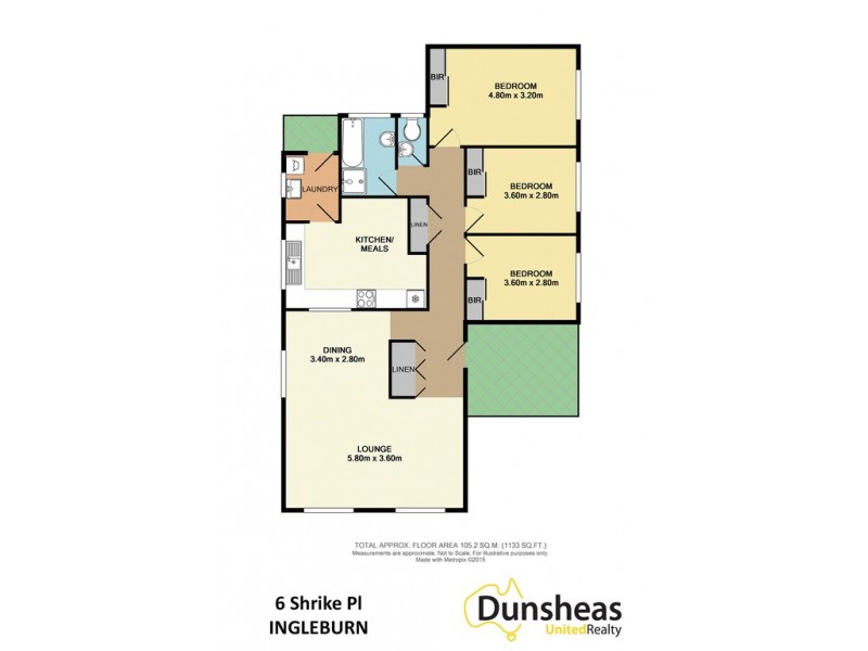 6 Shrike Place, Ingleburn NSW 2565 Floorplan