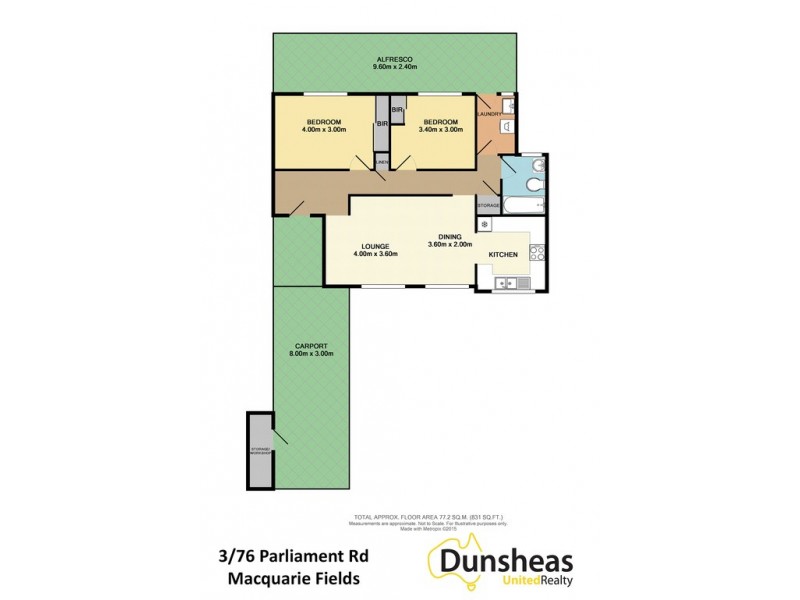3/74-76 Parliament Road, Macquarie Fields NSW 2564 Floorplan
