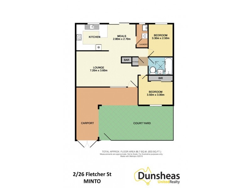 2/26 Fletcher Street, Minto NSW 2566 Floorplan