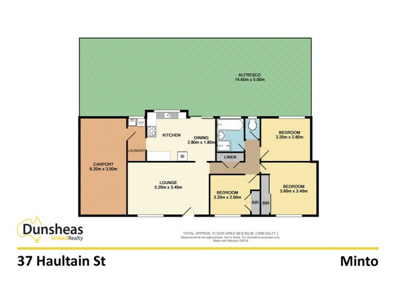 37 Haultain Street, Minto NSW 2566 Floorplan