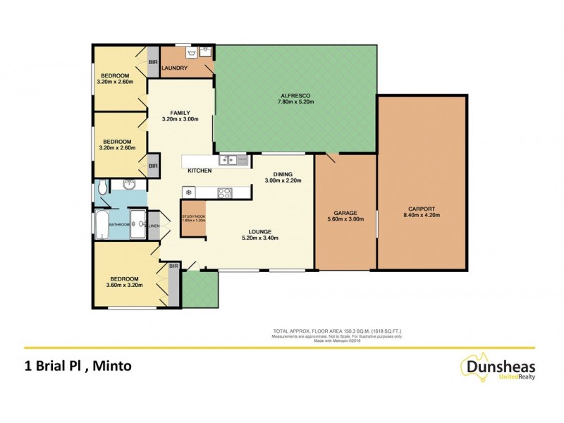 1 Brial Place, Minto NSW 2566 Floorplan