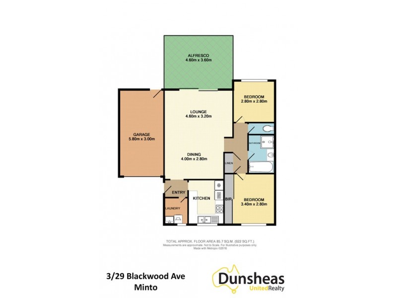 3/29 Blackwood Avenue, Minto NSW 2566 Floorplan