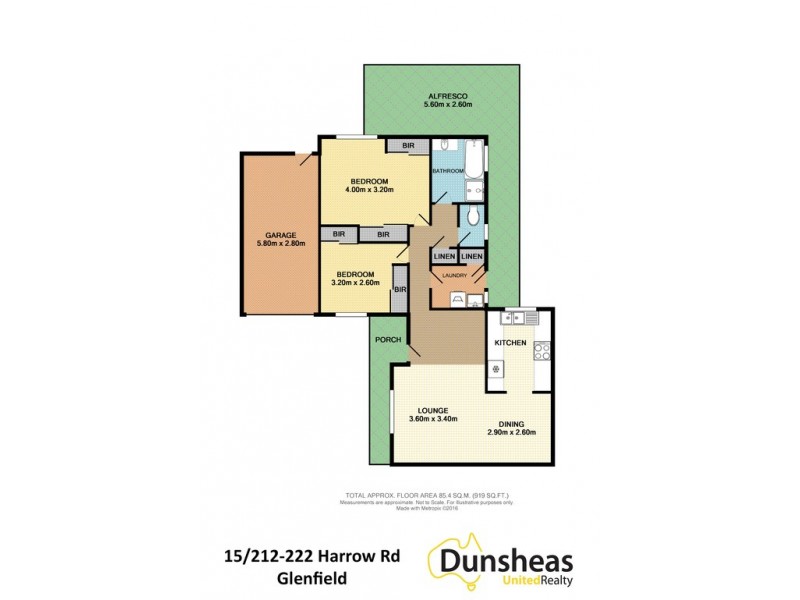 15/212-222 Harrow Road, Glenfield NSW 2167 Floorplan