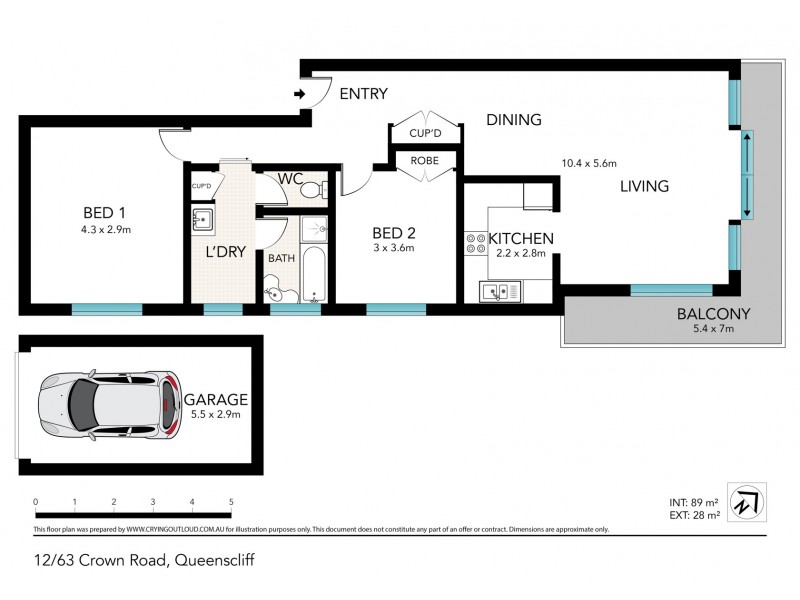 12/63 Crown Road, Queenscliff NSW 2096 Floorplan