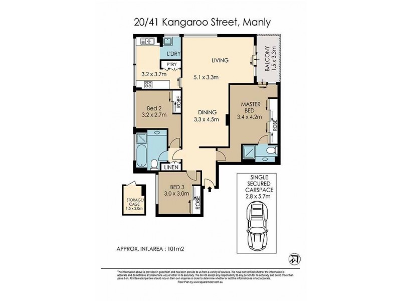 20/41 Kangaroo Street, Manly NSW 2095 Floorplan