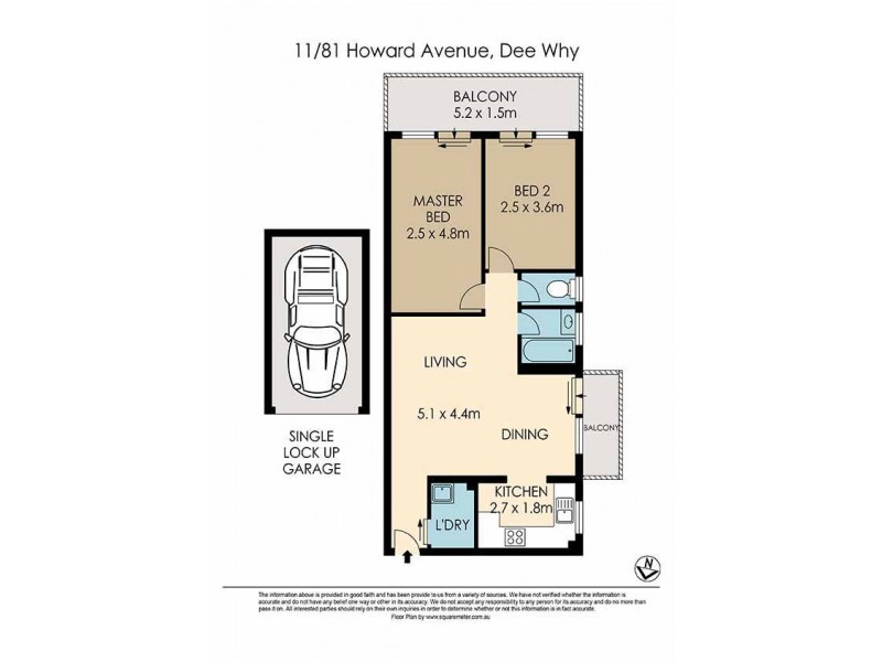 11/81 Howard Avenue, Dee Why NSW 2099 Floorplan
