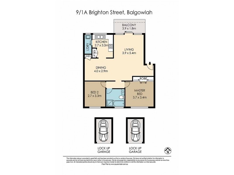 9/1A Brighton Street, Balgowlah NSW 2093 Floorplan
