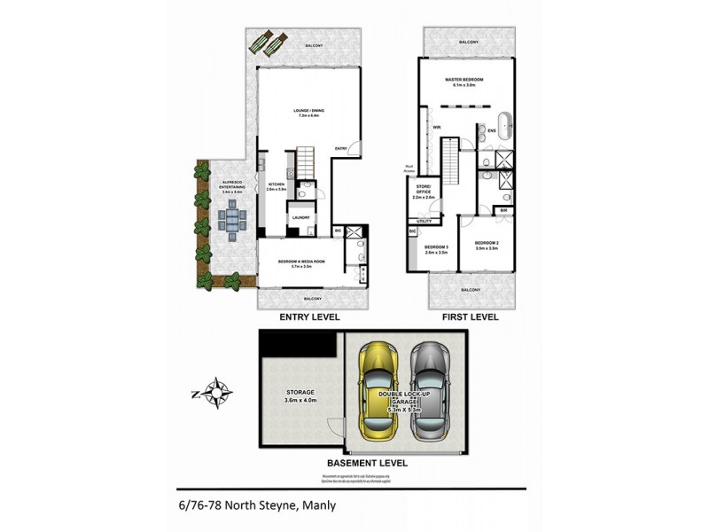 6/76-78 North Steyne, Manly NSW 2095 Floorplan