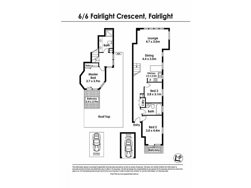 6/6 Fairlight Crescent, Fairlight NSW 2094 Floorplan