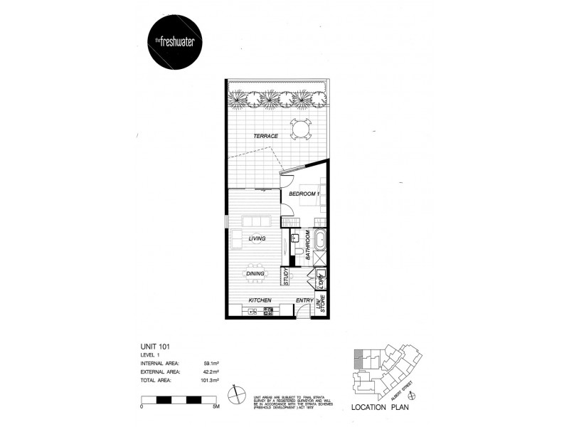 101/22-26 Albert Street, Freshwater NSW 2096 Floorplan