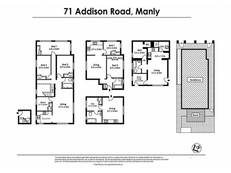 1,2,3,4/71 Addison Road, Manly NSW 2095 Floorplan
