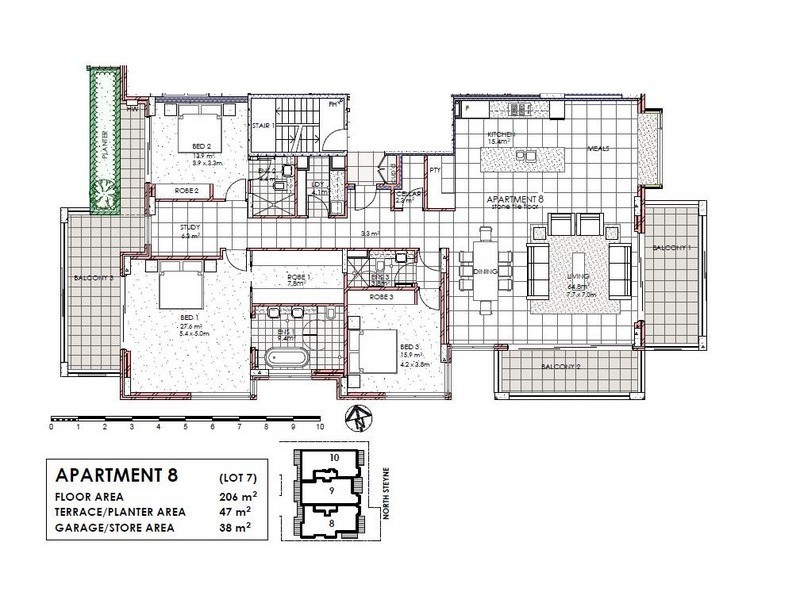 8/133-137 NORTH STEYNE, Manly NSW 2095 Floorplan