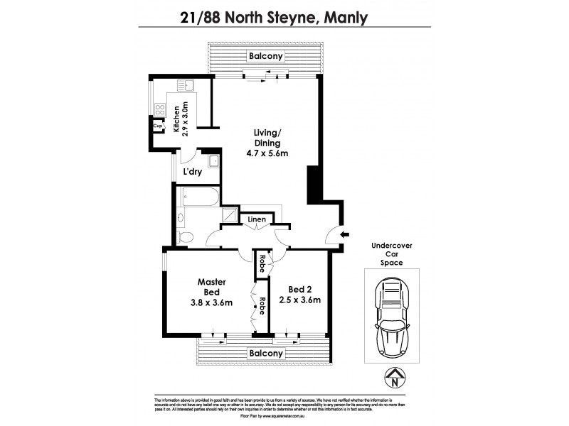 21/88 North Steyne, Manly NSW 2095 Floorplan