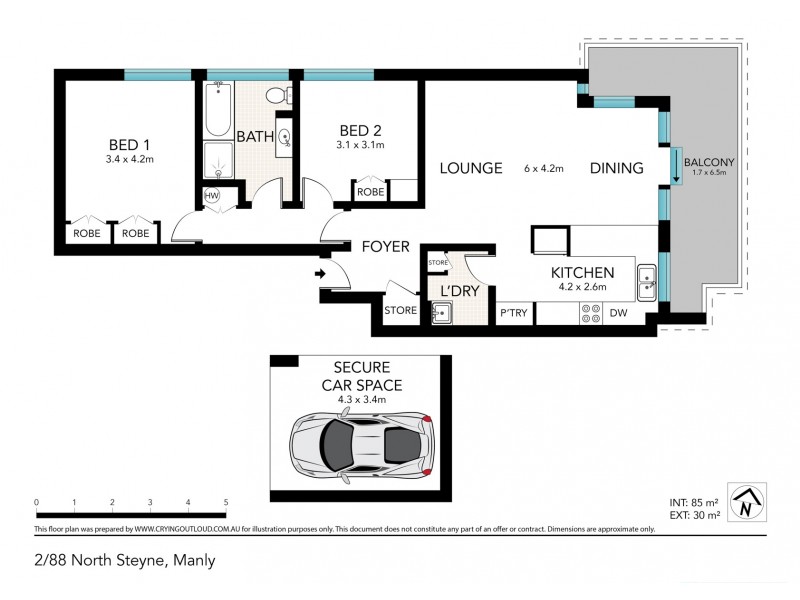 2/88 North Steyne, Manly NSW 2095 Floorplan