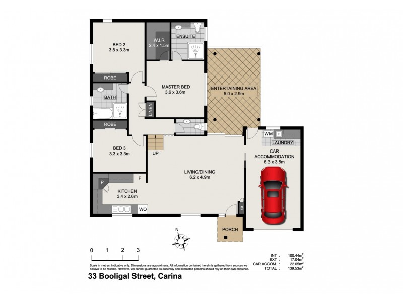 33 BOOLIGAL STREET, Carina QLD 4152 Floorplan