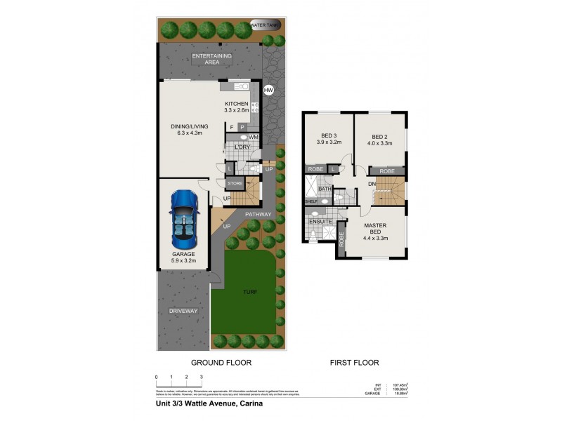 3/3 WATTLE AVENUE, Carina QLD 4152 Floorplan