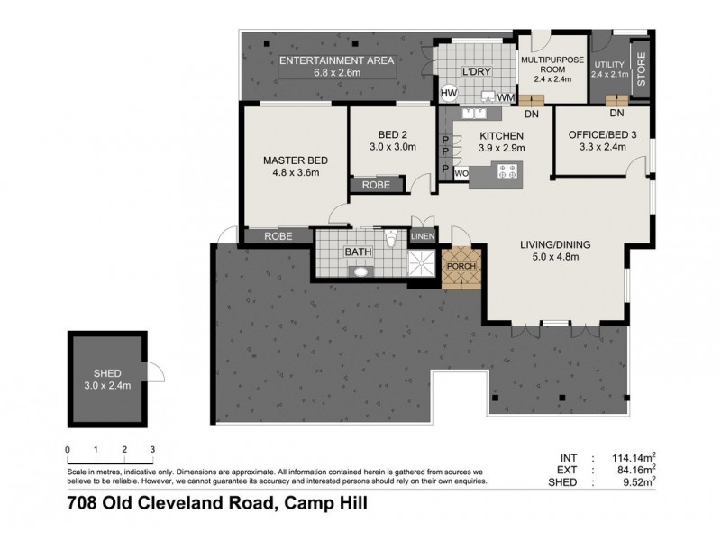708 OLD CLEVELAND ROAD, Camp Hill QLD 4152 Floorplan