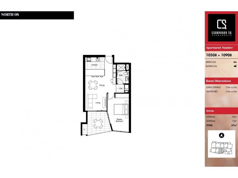 10608/300 Old Cleveland Road, Coorparoo QLD 4151 Floorplan