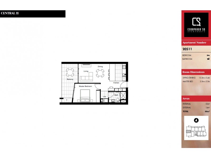 20511/300 OLD CLEVELAND ROAD, Coorparoo QLD 4151 Floorplan