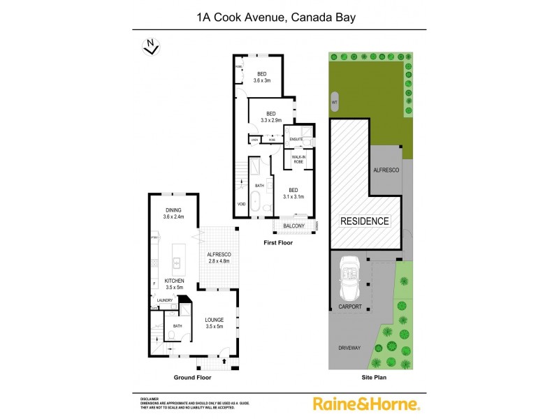 1A Cook Ave, Canada Bay NSW 2046 Floorplan