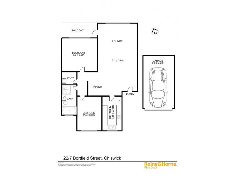 22/7 Bortfield Drive, Chiswick NSW 2046 Floorplan