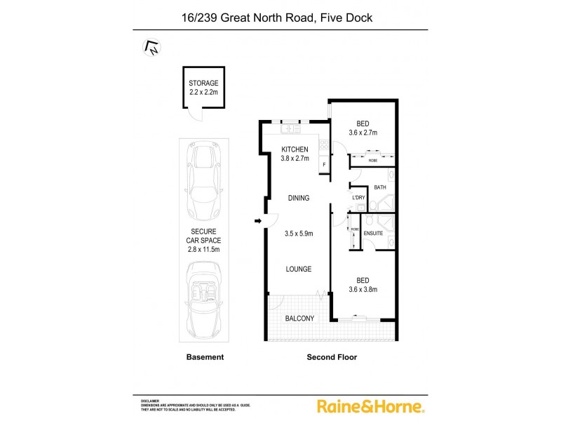 16 / 239 GREAT NORTH ROAD, Five Dock NSW 2046 Floorplan