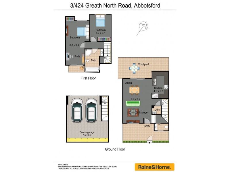 3 / 424 GREAT NORTH ROAD (Entrance Marmion Road), Abbotsford NSW 2046 Floorplan