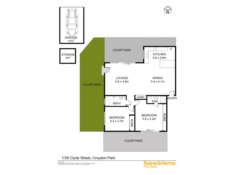 1 / 38 CLYDE STREET, Croydon Park NSW 2133 Floorplan