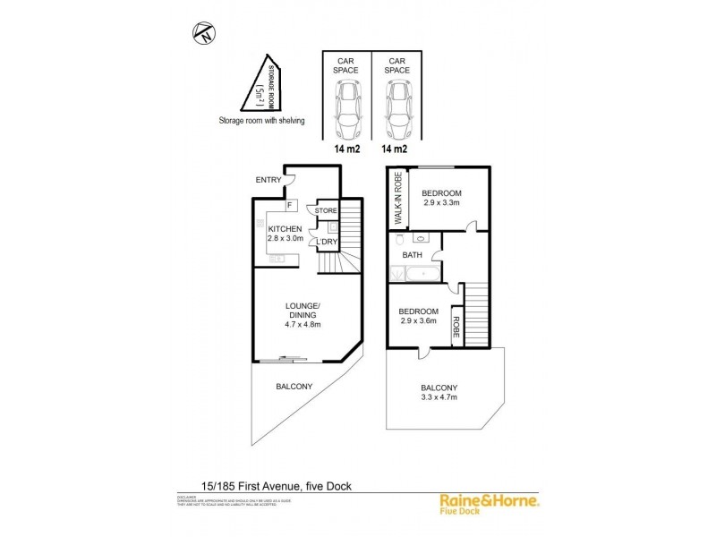 15 / 185 FIRST AVENUE, Five Dock NSW 2046 Floorplan
