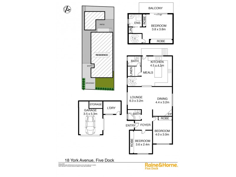 18 YORK AVENUE, Five Dock NSW 2046 Floorplan