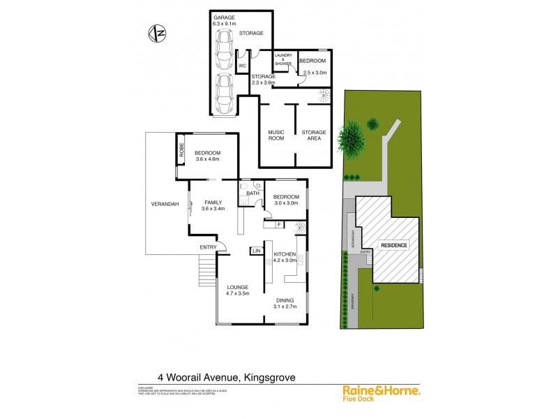 4 WOORAIL AVENUE, Kingsgrove NSW 2208 Floorplan