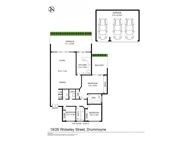 19 / 26 Wolseley Street, Drummoyne NSW 2047 Floorplan