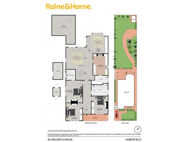 46 WALKER AVENUE, Haberfield NSW 2045 Floorplan