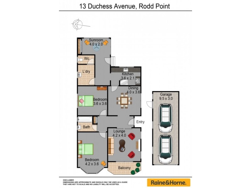 13 Duchess Ave, Rodd Point NSW 2046 Floorplan