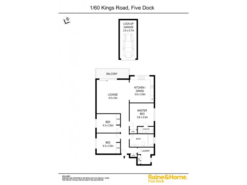 1/60 Kings Road, Five Dock NSW 2046 Floorplan
