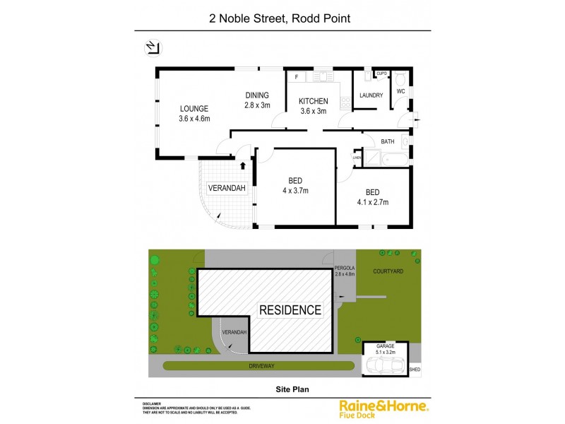 2 Noble Street, Rodd Point NSW 2046 Floorplan