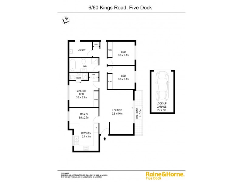 6/60 Kings Road, Five Dock NSW 2046 Floorplan